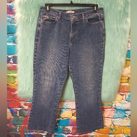 Lee Relaxed Boot Cut Jeans Size 14 Short - Picture 13 of 15